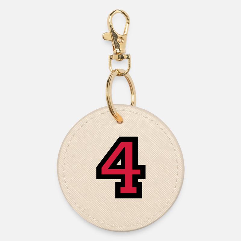 Numéro Quatre - Numéro 4 - Porte-clés rond - huître