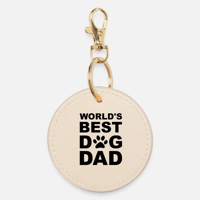 Worlds best dog dad - Porte-clés rond - huître