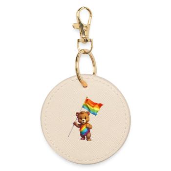 L’amour est une nécessité pour l’ours - Porte-clés rond - huître - Devant