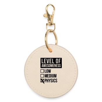 Physics - Round Keyring - oyster - Front