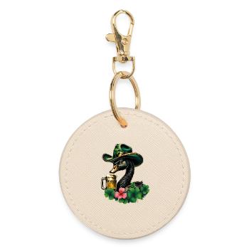 A touch of Ireland - Round Keyring - oyster - Front