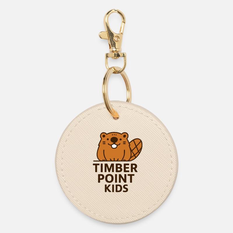 Timber Point Kids Bieber - Round Keyring - oyster