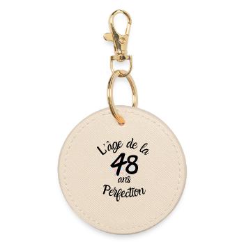 48 ans, l'âge de la perfection - Porte-clés rond - huître - Devant