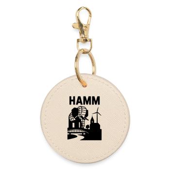 Hamm Westfalen Wahrzeichen - Runder Schlüsselanhänger - Auster - Vorne