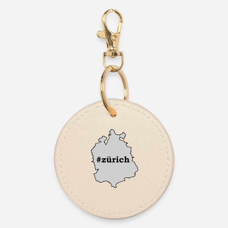 Zurich University of Applied Sciences - Round Keyring - oyster