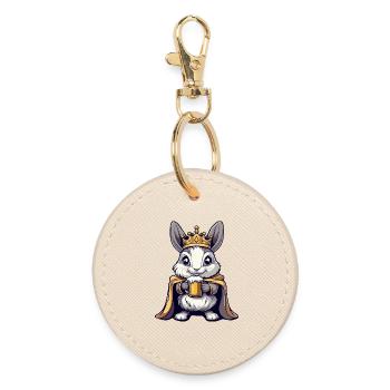 Le Roi de la Bière Lapin - Porte-clés rond - huître - Devant