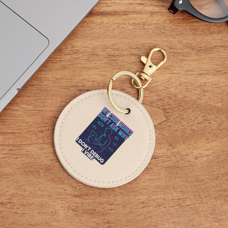 My Code Works Don't Ask Why – Funny Programming Round Keyring