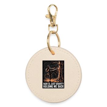 Martial Arts Saying - Round Keyring - oyster - Front