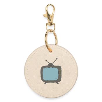 Style de bande dessinée TV - Porte-clés rond - huître - Devant