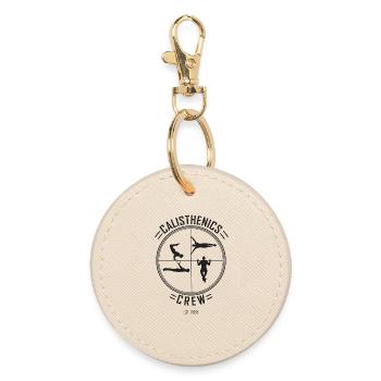 Calisthenics Crew Street Workout - Round Keyring - oyster - Front