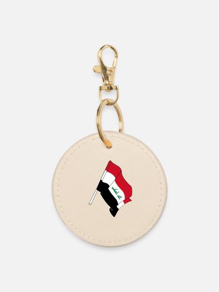 Flagge des Irak - Runder Schlüsselanhänger - Auster