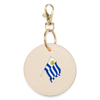 Drapeau de l’Uruguay - Porte-clés rond - huître - Devant