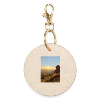 Coucher de soleil - Porte-clés rond - huître - Devant