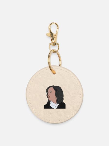 Die unglaubliche Kamala Harris - Runder Schlüsselanhänger - Auster