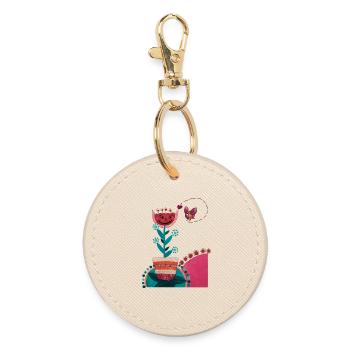 Colourful summer - Round Keyring - oyster - Front