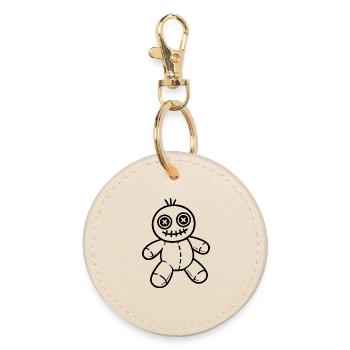 Illustration de poupée vaudou d’Halloween - Porte-clés rond - huître - Devant