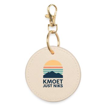 Kmoet just nothing, Antwerpener Dialekt Shirts - Runder Schlüsselanhänger - Auster - Vorne
