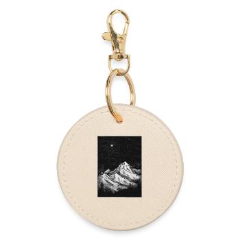 Mountains Vintage - Round Keyring - oyster - Front