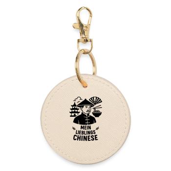 My favorite Chinese - Round Keyring - oyster - Front