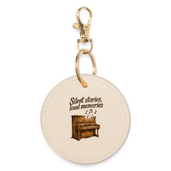 Urbex - Urban Exploration - Round Keyring - oyster - Front