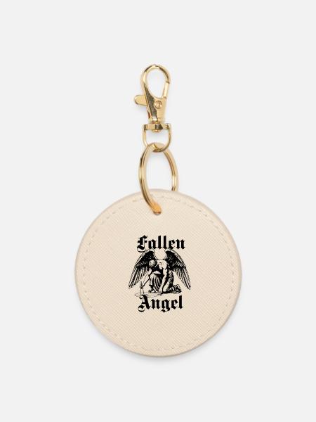 gefallener Engel - Runder Schlüsselanhänger - Auster