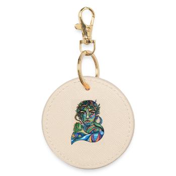 Mère Nature en Mouvement - Porte-clés rond - huître - Devant