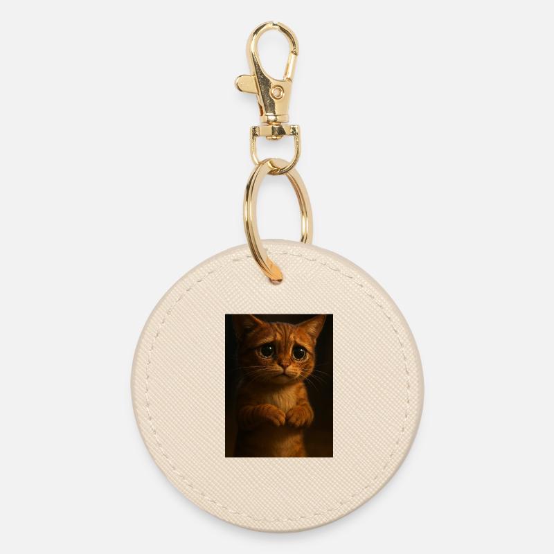 Mignon chaton - Porte-clés rond - huître