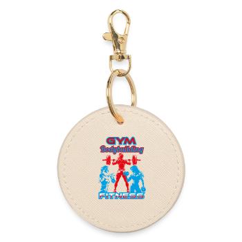 Fitness-gym-bodybuilding - Porte-clés rond - huître - Devant