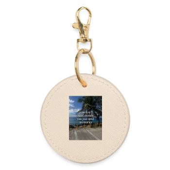 Souvenirs au lieu d’argent – Côte tropicale - Porte-clés rond - huître - Devant