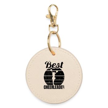 Meilleure pom-pom girl féminine de tous les temps - Porte-clés rond - huître - Devant