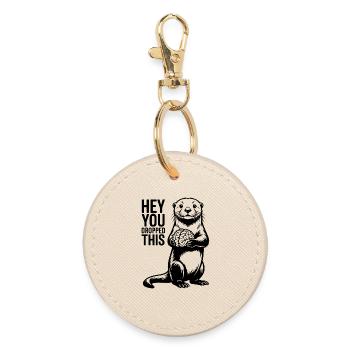Cerveau de loutre, hé, tu as laissé tomber ce sarcasme, drôle. - Porte-clés rond - huître - Devant