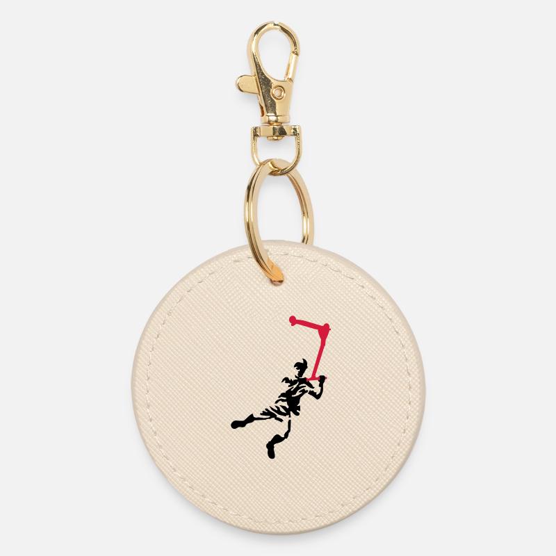 Kickscooter - Round Keyring - oyster