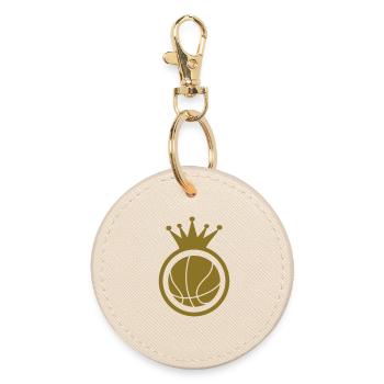Basketball - Basket Ball - Game - Sport - Player - Runder Schlüsselanhänger - Auster - Vorne