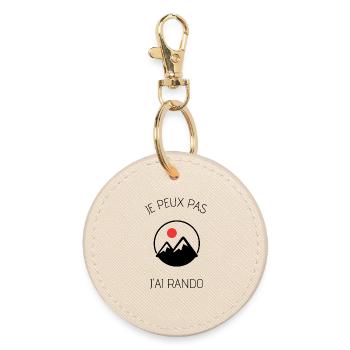 Je peux pas j'ai rando - Porte-clés rond - huître - Devant
