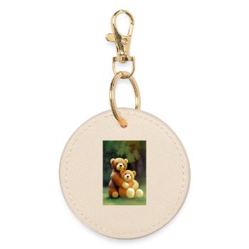 Nounours - Porte-clés rond - huître - Devant