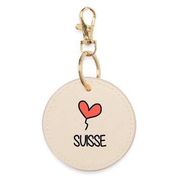 SCHWEIZ. HUMOR. LAND - Runder Schlüsselanhänger - Auster - Vorne