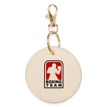 Conception d’équipes de boxe pour les gymnases de boxe et les arts martiaux - Porte-clés rond - huître - Devant
