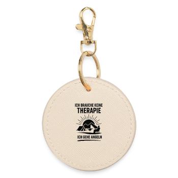 Je n’ai pas besoin de thérapie à la pêche - Porte-clés rond - huître - Devant
