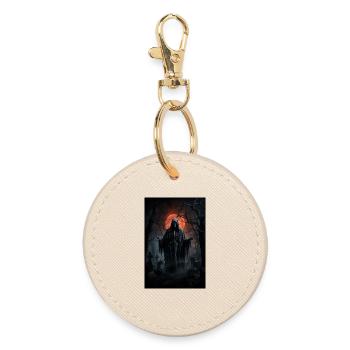Wraith of the Blood Moon - Round Keyring - oyster - Front