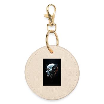MAD-MND: Machine - Round Keyring - oyster - Front