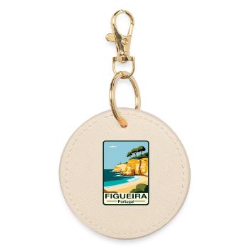 Figueira Coast Portugal - Round Keyring - oyster - Front