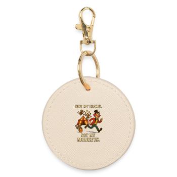 Pas mon cirque. Pas mes singes. - Porte-clés rond - huître - Devant