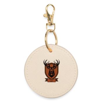 Chasseur de cerf - Porte-clés rond - huître - Devant