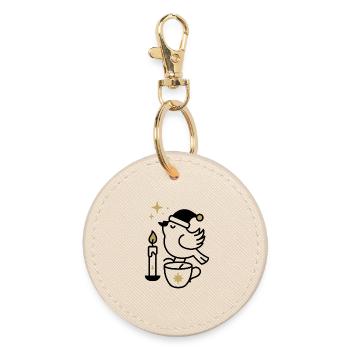 Nuit de l’étoile filante dorée - Porte-clés rond - huître - Devant