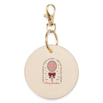 Amoureux du tennis drôles joyeux Noël - Porte-clés rond - huître - Devant
