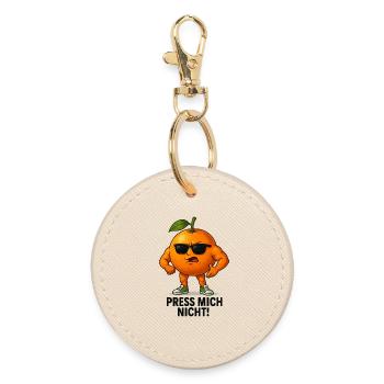 Ne me presse pas sur l’orange - Porte-clés rond - huître - Devant