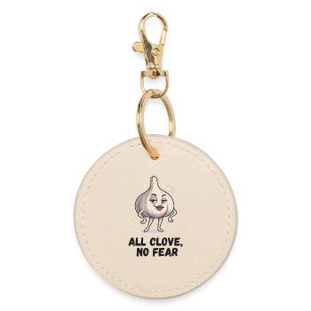 All Clove No Fear – Garlic Comic - Porte-clés rond - huître - Devant