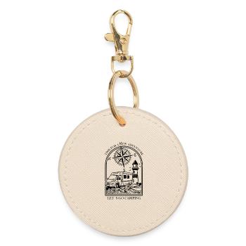 RV Design - Round Keyring - oyster - Front