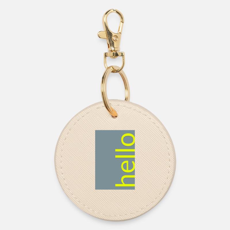 Hej – Moderne Minimalistisk Typografidesign - Rund nøglering - østers
