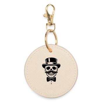Bachelor Party Skeleton - Round Keyring - oyster - Front
